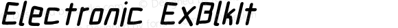 Electronic ExtraBlack Italic