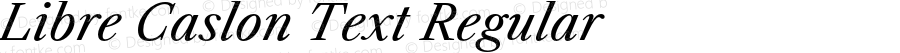 Libre Caslon Text Regular