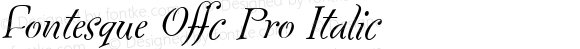 Fontesque Offc Pro Italic