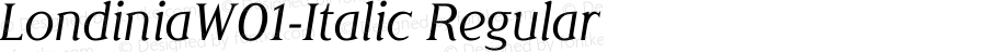 LondiniaW01-Italic Regular Version 1.10