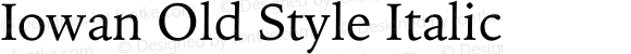 Iowan Old Style Italic