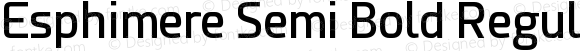 Esphimere Semi Bold Regular