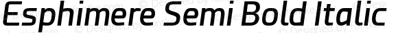 Esphimere Semi Bold Italic