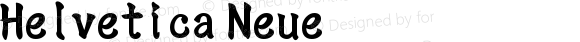 Helvetica Neue 瘦体