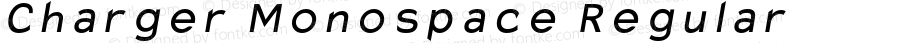 Charger Monospace Italic