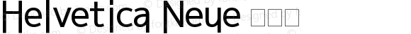Helvetica Neue 瘦斜体