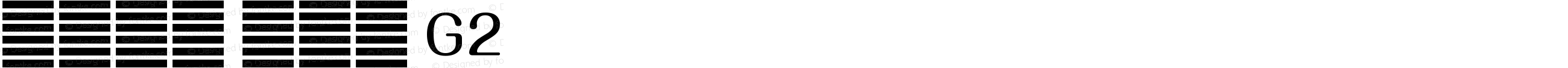 系统字体 常规体 G2