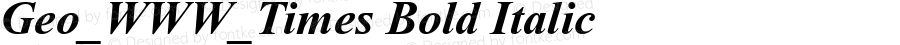 Geo_WWW_Times  Bold Italic