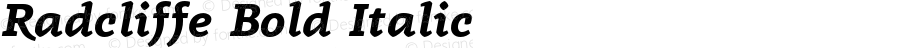 Radcliffe Bold Italic