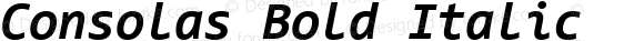 Consolas Bold Italic