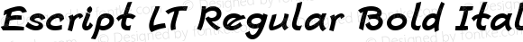 Escript LT Regular Bold Italic