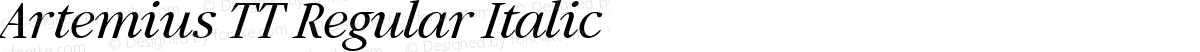 Artemius TT Regular Italic