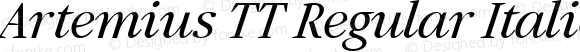 Artemius TT Regular Italic