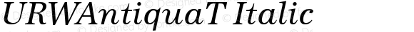 URWAntiquaT Italic