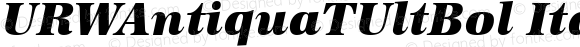 URWAntiquaTUltBol Italic