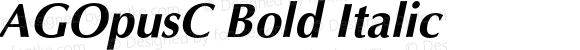 AGOpusC Bold Italic