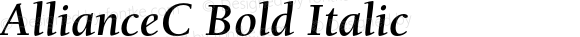AllianceC Bold Italic
