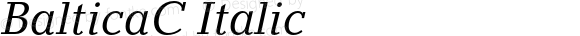 BalticaC Italic