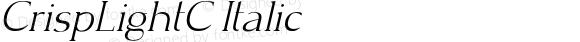 CrispLightC-Italic