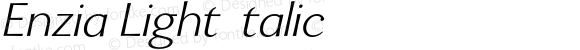 Enzia Light Italic