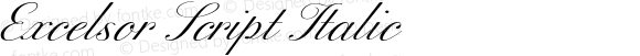 Excelsor Script Italic