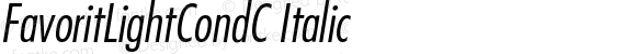 FavoritLightCondC-Italic