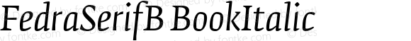 FedraSerifB BookItalic