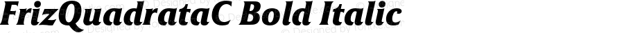 FrizQuadrataC Bold Italic