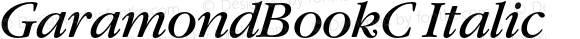 GaramondBookC Italic