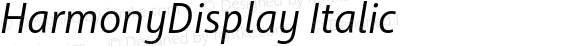 HarmonyDisplay-Italic