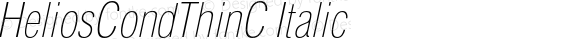 HeliosCondThinC Italic
