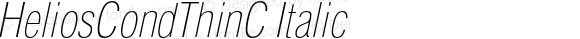 HeliosCondThinC-Italic