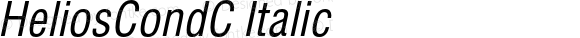 HeliosCondC-Italic