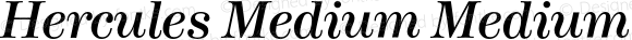 Hercules Medium Medium Italic