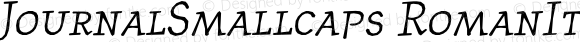 JournalSmallcaps RomanItalic