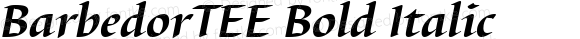 BarbedorTEE Bold Italic