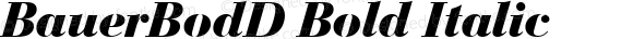BauerBodD Bold Italic