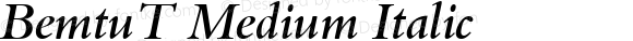 BemtuT Medium Italic