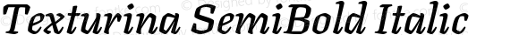 Texturina SemiBold Italic