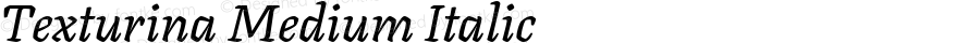 Texturina Medium Italic