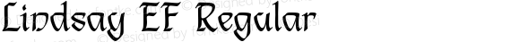 Lindsay EF Regular Macromedia Fontographer 4.1 19.03.02