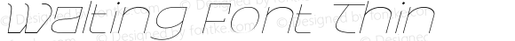Walting Font Thin