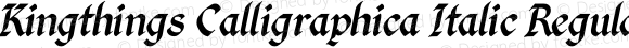 Kingthings Calligraphica Italic Regular