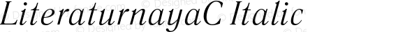 LiteraturnayaC-Italic