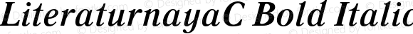 LiteraturnayaC Bold Italic