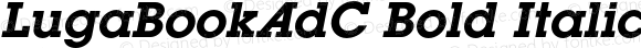 LugaBookAdC Bold Italic