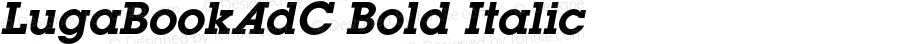 LugaBookAdC Bold Italic