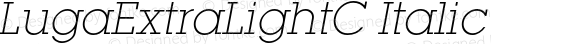 LugaExtraLightC Italic