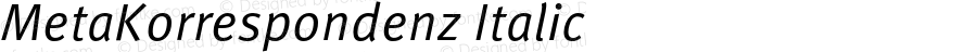 MetaKorrespondenz-Italic