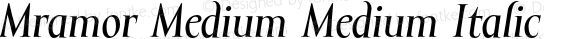 MramorMedium-Italic